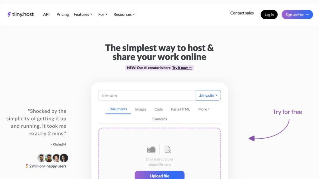 Tiiny Host Review 2026: Simple Hosting, Pricing & Pros