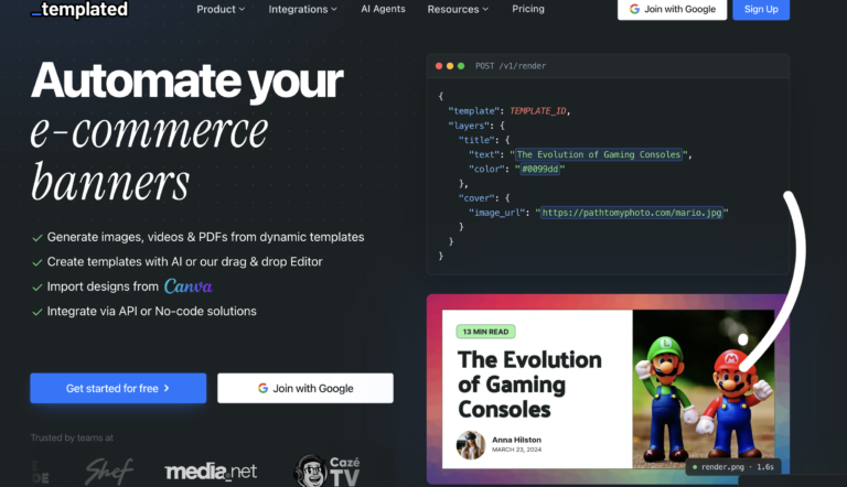 Home templated-io